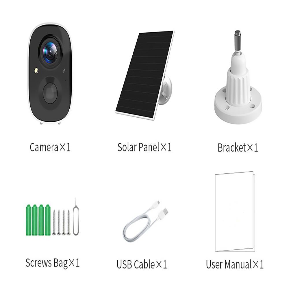 Rechargeable Battery Power Wireless WiFi Solar Security Camera   Professional industrial design services, High value-added mold and High  quality product suppliers