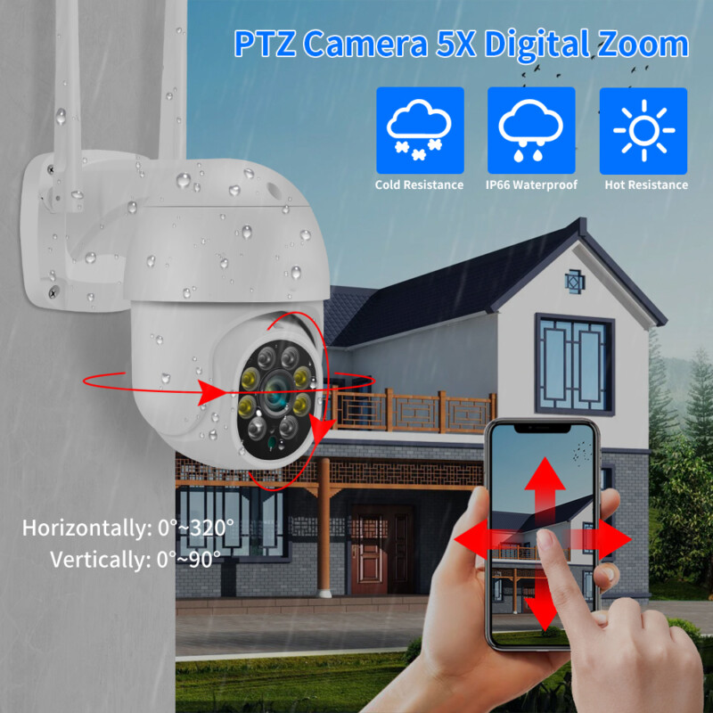3MP 8 Channel Outdoor Wireless Security Camera System Wireless Cctv ...